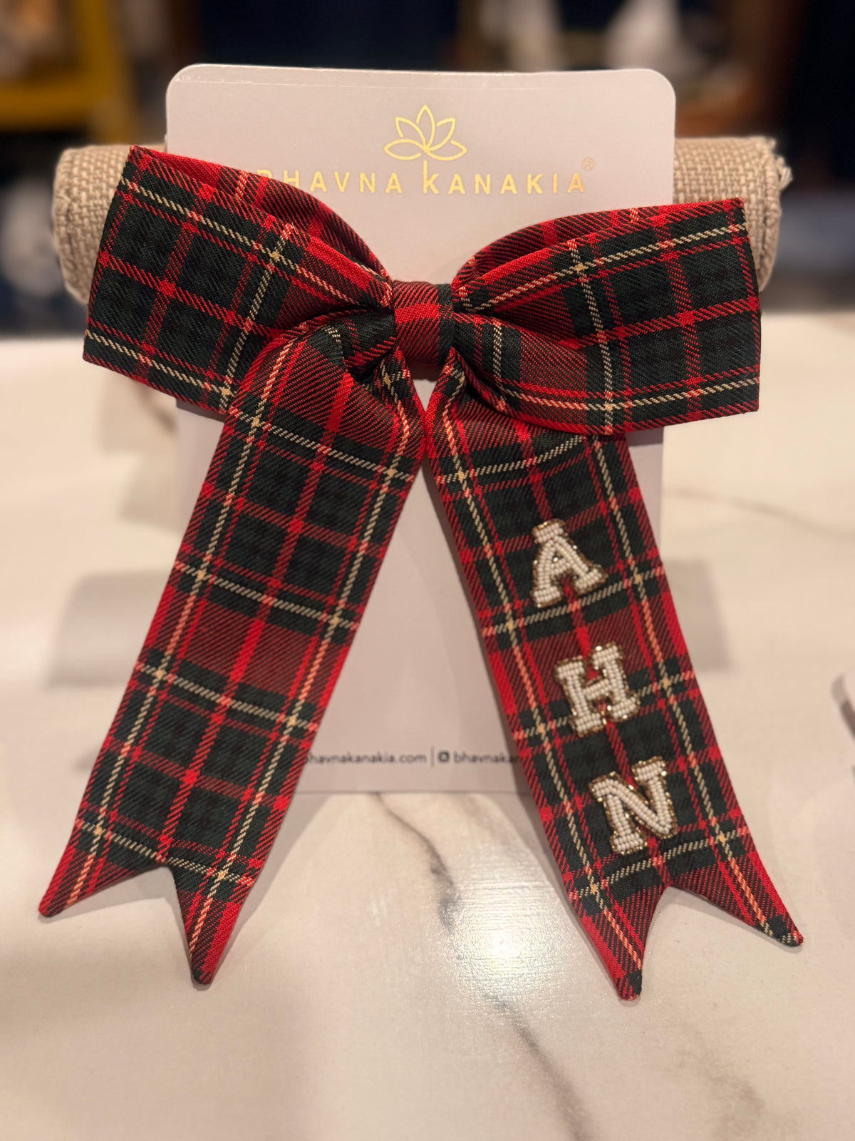 Holiday Bow Hair Clip
