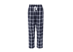 Women's Flannel Pants - Navy & White