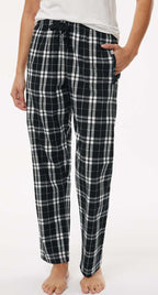 Women's Flannel Pants - Black & White