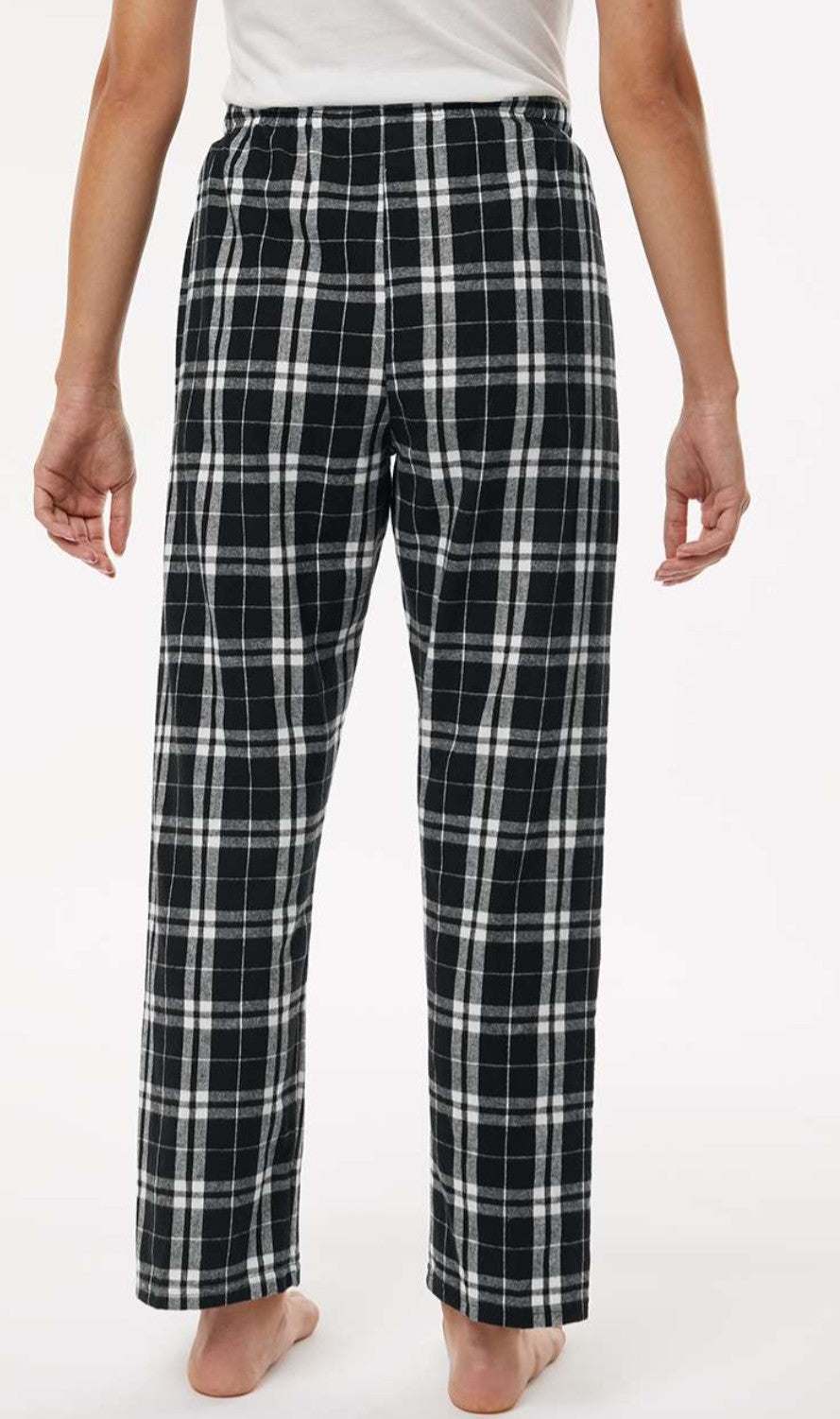 Women's Flannel Pants - Black & White