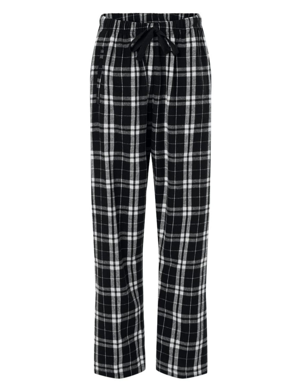 Women's Flannel Pants - Black & White