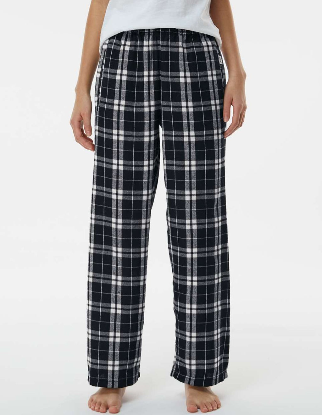 Youth Flannel Pants - Black & White